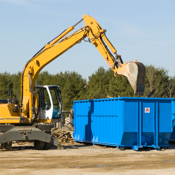 can i choose the location where the residential dumpster will be placed in Villa Pancho